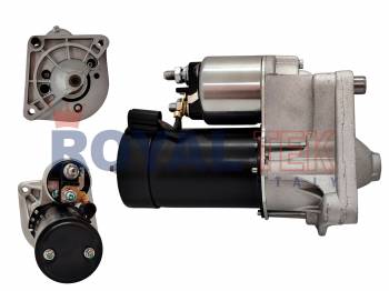 MOTOR DE ARRANQUE ROYALTEK RENAULT TRAFIC MEGANE RODEO 21 FUEGO 2.0 2.2L - 1 KW / 12 VOLTS / 9 DIENTES / SENTIDO HORARIO --- OEM 432631 436079 D6RA141 D6RA41 ND155 VS324 0986016711 LRS00999